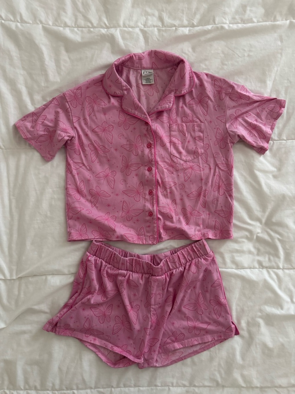 Girls butterfly pajama set